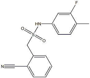 1-(2-cyanophenyl)-N-(3-fluoro-4-methylphenyl)methanesulfonamide 结构式