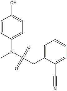 1-(2-cyanophenyl)-N-(4-hydroxyphenyl)-N-methylmethanesulfonamide|