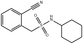 1-(2-cyanophenyl)-N-cyclohexylmethanesulfonamide|1-(2-cyanophenyl)-N-cyclohexylmethanesulfonamide