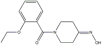 1-(2-ethoxybenzoyl)piperidin-4-one oxime Structure