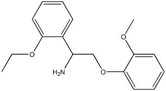 1-(2-ethoxyphenyl)-2-(2-methoxyphenoxy)ethanamine Struktur