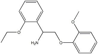 1-(2-ethoxyphenyl)-2-(2-methoxyphenoxy)ethanamine Structure