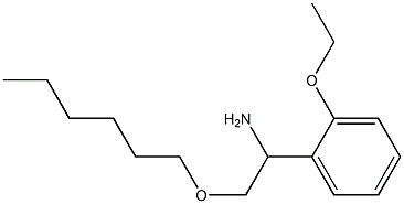 1-(2-ethoxyphenyl)-2-(hexyloxy)ethan-1-amine,,结构式
