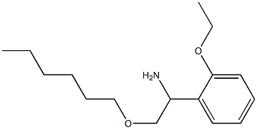 1-(2-ethoxyphenyl)-2-(hexyloxy)ethan-1-amine 化学構造式