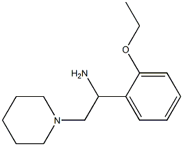 1-(2-ethoxyphenyl)-2-piperidin-1-ylethanamine Structure