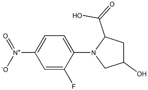 1-(2-fluoro-4-nitrophenyl)-4-hydroxypyrrolidine-2-carboxylic acid