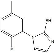 1-(2-fluoro-5-methylphenyl)-1H-imidazole-2-thiol 结构式