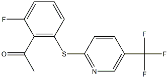 1-(2-fluoro-6-{[5-(trifluoromethyl)pyridin-2-yl]sulfanyl}phenyl)ethan-1-one