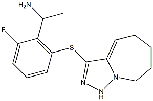 1-(2-fluoro-6-{5H,6H,7H,8H,9H-[1,2,4]triazolo[3,4-a]azepin-3-ylsulfanyl}phenyl)ethan-1-amine