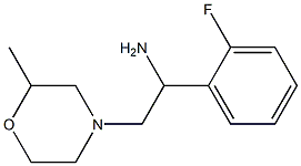 1-(2-fluorophenyl)-2-(2-methylmorpholin-4-yl)ethanamine 化学構造式
