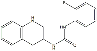 1-(2-fluorophenyl)-3-1,2,3,4-tetrahydroquinolin-3-ylurea Structure