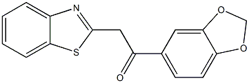 1-(2H-1,3-benzodioxol-5-yl)-2-(1,3-benzothiazol-2-yl)ethan-1-one