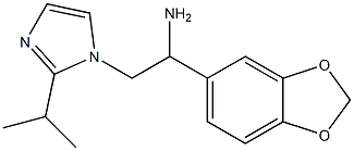 1-(2H-1,3-benzodioxol-5-yl)-2-[2-(propan-2-yl)-1H-imidazol-1-yl]ethan-1-amine Structure