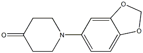 1-(2H-1,3-benzodioxol-5-yl)piperidin-4-one 结构式