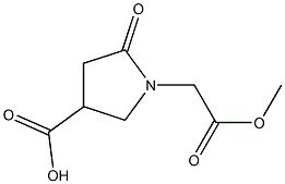 1-(2-methoxy-2-oxoethyl)-5-oxopyrrolidine-3-carboxylic acid Structure