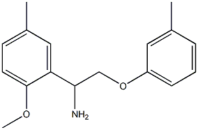 1-(2-methoxy-5-methylphenyl)-2-(3-methylphenoxy)ethanamine Struktur