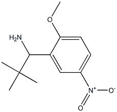 1-(2-methoxy-5-nitrophenyl)-2,2-dimethylpropan-1-amine,,结构式