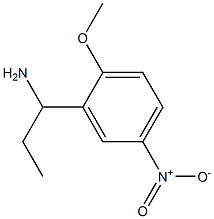 1-(2-methoxy-5-nitrophenyl)propan-1-amine Struktur