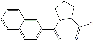 1-(2-naphthoyl)pyrrolidine-2-carboxylic acid Struktur