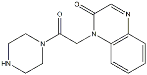 1-(2-oxo-2-piperazin-1-ylethyl)quinoxalin-2(1H)-one 化学構造式