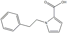1-(2-phenylethyl)-1H-pyrrole-2-carboxylic acid,,结构式