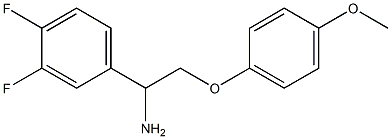 1-(3,4-difluorophenyl)-2-(4-methoxyphenoxy)ethanamine 化学構造式