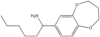 1-(3,4-dihydro-2H-1,5-benzodioxepin-7-yl)hexan-1-amine