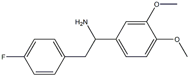 1-(3,4-dimethoxyphenyl)-2-(4-fluorophenyl)ethanamine,,结构式