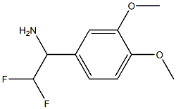 1-(3,4-dimethoxyphenyl)-2,2-difluoroethan-1-amine Struktur