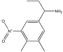 1-(3,4-dimethyl-5-nitrophenyl)propan-1-amine,,结构式