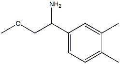 1-(3,4-dimethylphenyl)-2-methoxyethan-1-amine 结构式