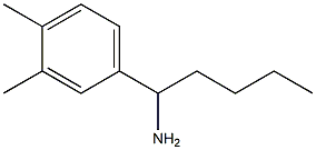 1-(3,4-dimethylphenyl)pentan-1-amine Struktur