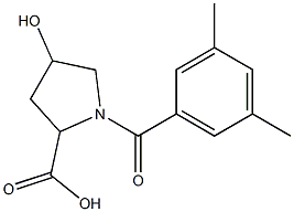 1-(3,5-dimethylbenzoyl)-4-hydroxypyrrolidine-2-carboxylic acid