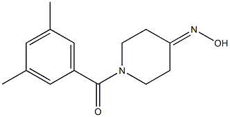 1-(3,5-dimethylbenzoyl)piperidin-4-one oxime Structure