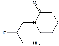 1-(3-amino-2-hydroxypropyl)piperidin-2-one Structure