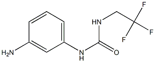 1-(3-aminophenyl)-3-(2,2,2-trifluoroethyl)urea,,结构式