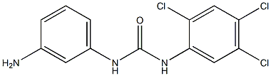 1-(3-aminophenyl)-3-(2,4,5-trichlorophenyl)urea Structure