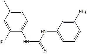 1-(3-aminophenyl)-3-(2-chloro-4-methylphenyl)urea,,结构式