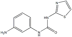 1-(3-aminophenyl)-3-1,3-thiazol-2-ylurea 结构式