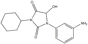1-(3-aminophenyl)-3-cyclohexyl-5-hydroxyimidazolidine-2,4-dione
