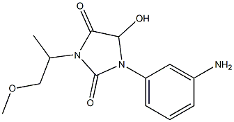 1-(3-aminophenyl)-5-hydroxy-3-(1-methoxypropan-2-yl)imidazolidine-2,4-dione