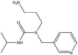1-(3-aminopropyl)-3-propan-2-yl-1-(pyridin-3-ylmethyl)urea,,结构式