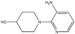 1-(3-aminopyridin-2-yl)piperidin-4-ol 结构式