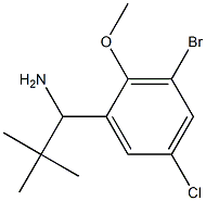 1-(3-bromo-5-chloro-2-methoxyphenyl)-2,2-dimethylpropan-1-amine|