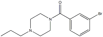 1-(3-bromobenzoyl)-4-propylpiperazine Structure