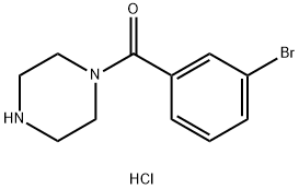 1-(3-bromobenzoyl)piperazine Struktur