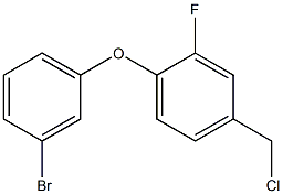 1-(3-bromophenoxy)-4-(chloromethyl)-2-fluorobenzene 化学構造式