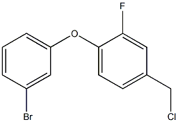 1-(3-bromophenoxy)-4-(chloromethyl)-2-fluorobenzene Structure