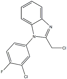  1-(3-chloro-4-fluorophenyl)-2-(chloromethyl)-1H-1,3-benzodiazole