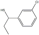 1-(3-chlorophenyl)propane-1-thiol,,结构式